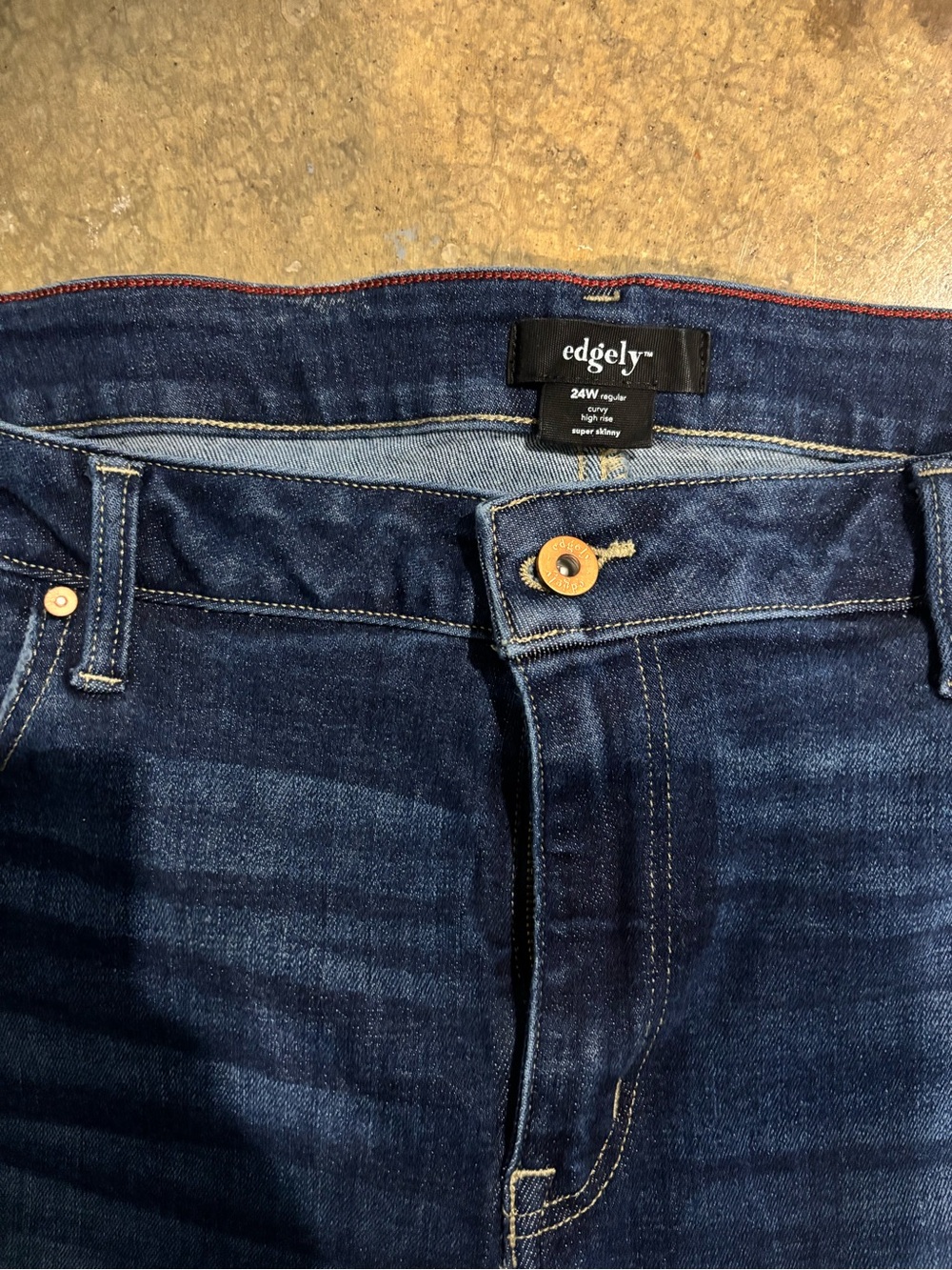 Dark Blue Edgely Women’s Jeans - Classic Skinny